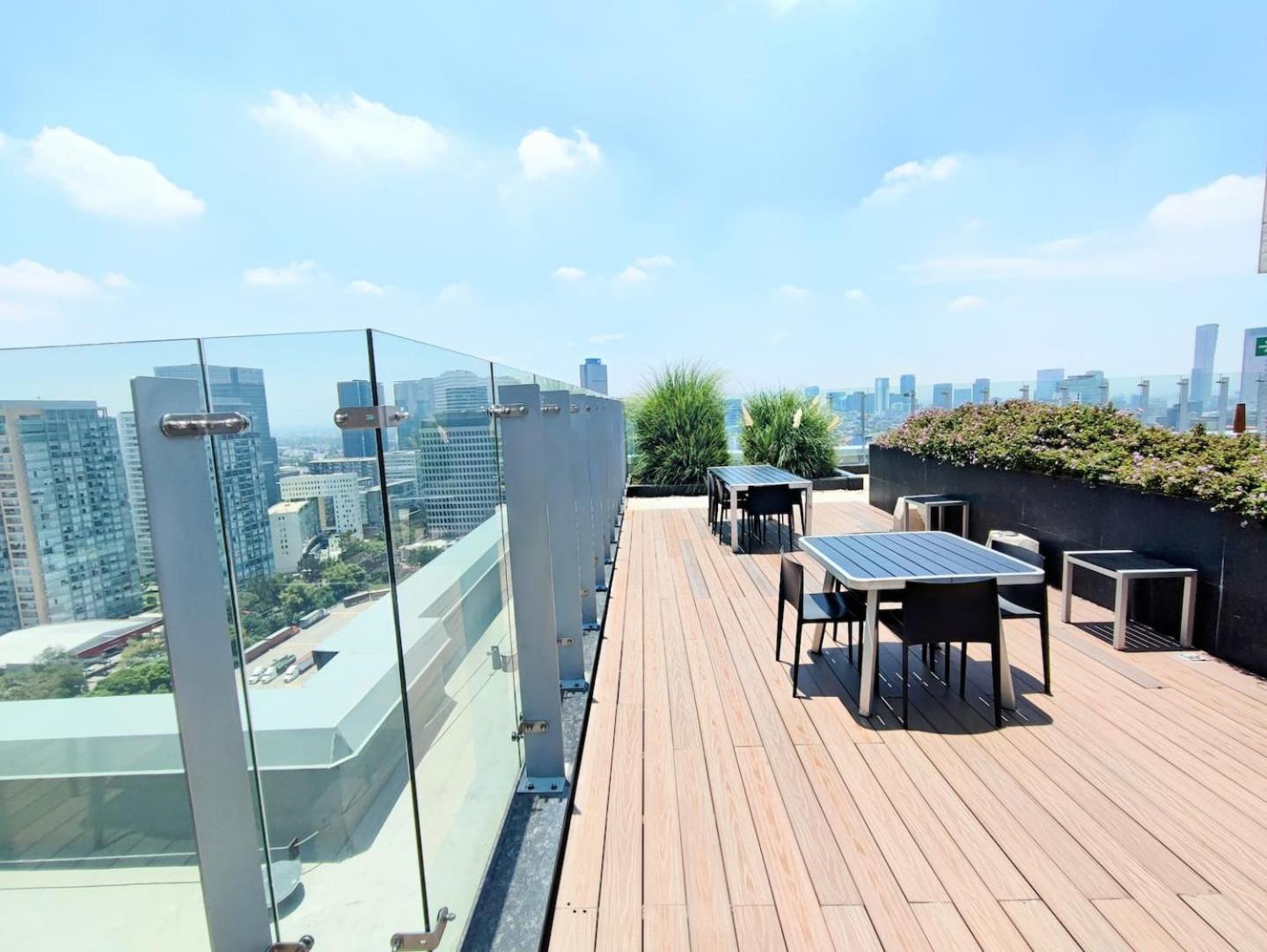 Luxurious High-Rise Hs Wifi, Amazing City Views Città del Messico Esterno foto