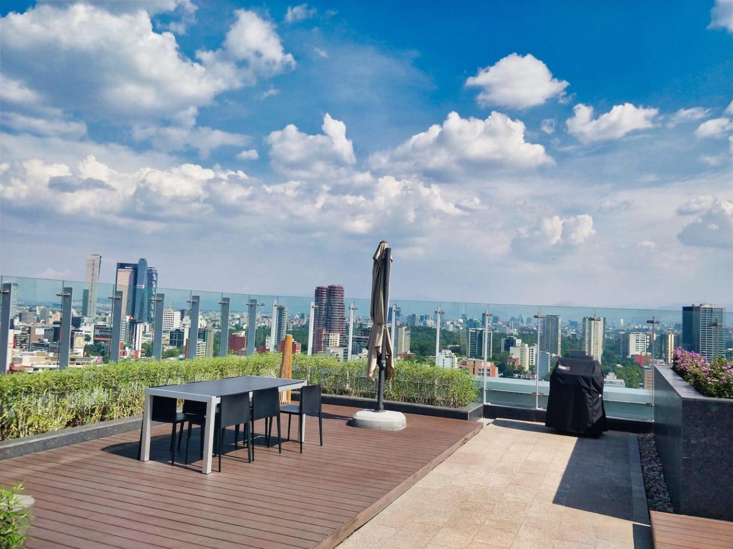 Luxurious High-Rise Hs Wifi, Amazing City Views Città del Messico Esterno foto