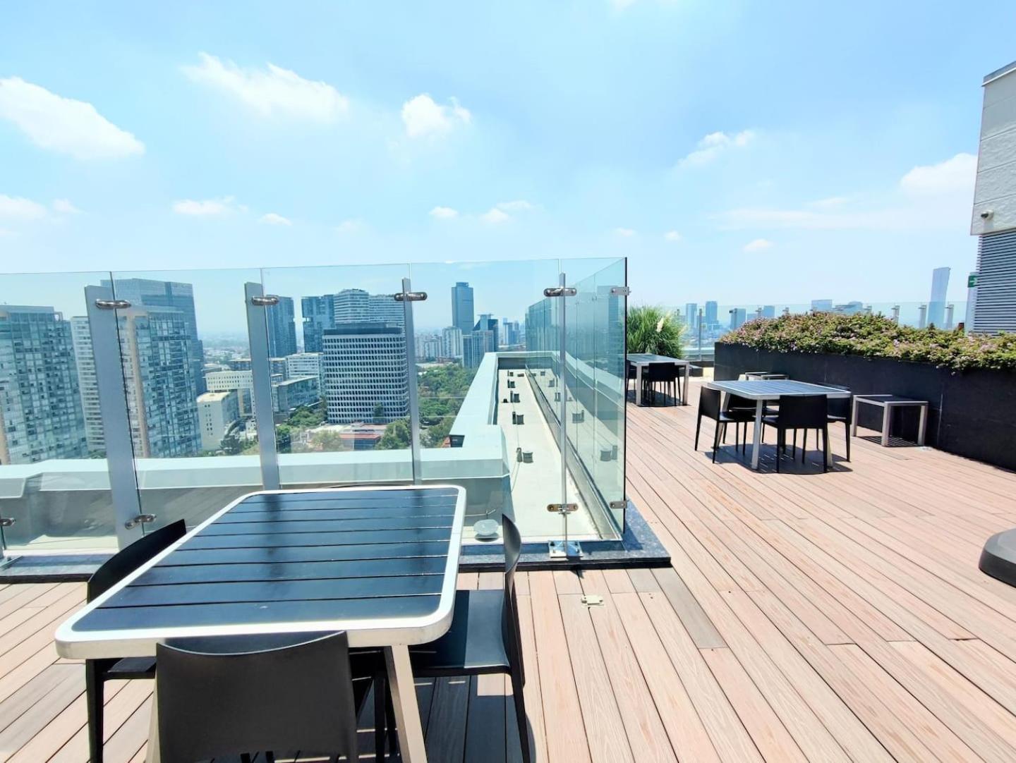 Luxurious High-Rise Hs Wifi, Amazing City Views Città del Messico Esterno foto
